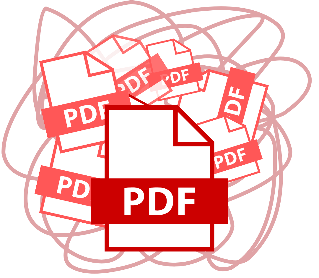 Documenti e contratti cartacei accumulati e disordinati